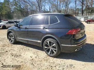2022 Volkswagen Tiguan SEL R-Line with VIN 3VV4B7AX7NM108752, listed as a Copart auction lot 50031225 with 40,122 mi miles and Non Repairable. Bid and sale history available at carsss.com. Image 2.