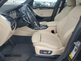 2021 BMW X3 xDrive30i with VIN 5UXTY5C09M9E29882, listed as a Copart auction lot 51461695 with 43,807 mi miles and Salvage Title. Bid and sale history available at DreamBid. Image 7.