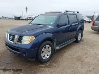 2007 Nissan Pathfinder S with VIN 5N1AR18U77C638404, listed as a IAAI auction lot 41560067 with 225,996 mi miles. Bid and sale history available at carsss.com. Image 2.