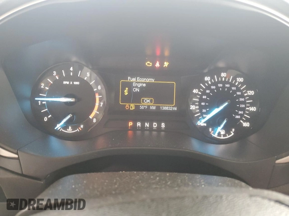 2016 Ford Fusion SE with VIN 3FA6P0H72GR174109, listed as a Copart auction lot 56765115 with 138,832 mi miles and Salvage Title. Bid and sale history available at DreamBid. Image 9.