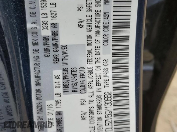 2016 Scion iA z VIN 3MYDLBZV5GY130652, wystawiony jako Copart lot #57396295 z przebiegiem 22 603 mil mil oraz Szkoda całkowita • Salvage title. Historia ofert i sprzedaży dostępna na DreamBid. Obrazek 13.