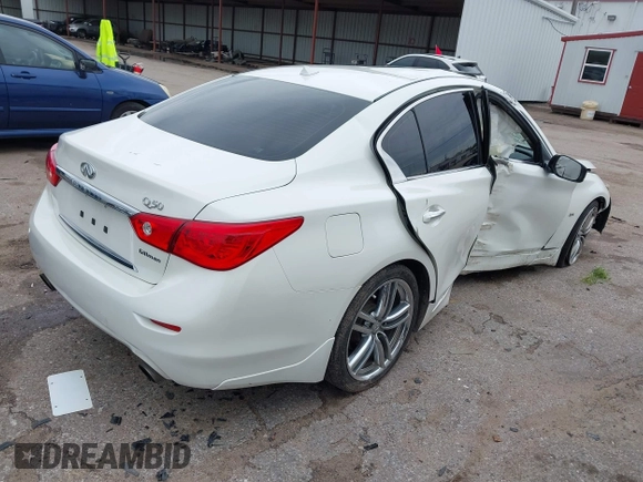 2017 Infiniti Q50 3.0t Premium with VIN JN1EV7AP9HM732825, listed as a IAAI auction lot 41908792 with 102,661 mi miles. Bid and sale history available at carsss.com. Image 4.