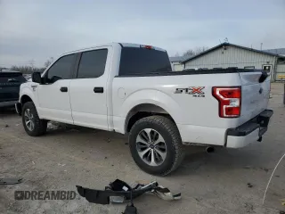 2019 Ford F-150 XL with VIN 1FTEW1E52KKF11344, listed as a Copart auction lot 45634535 with 89,411 mi miles and Salvage Title. Bid and sale history available at carsss.com. Image 2.