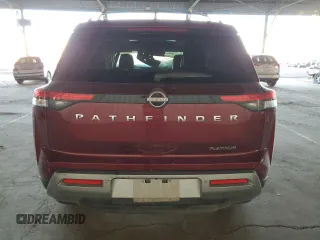 2024 Nissan Pathfinder Platinum with VIN 5N1DR3DH8RC254443, listed as a Copart auction lot 83607054 with 27,784 mi miles and Salvage Title. Bid and sale history available at carsss.com. Image 6.