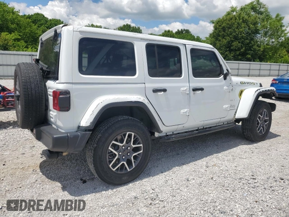 2024 Jeep Wrangler Sahara z VIN 1C4PJXEN9RW367840, wystawiony jako Copart lot #56661775 z przebiegiem 9 068 mil mil oraz Szkoda całkowita • Salvage title. Historia ofert i sprzedaży dostępna na DreamBid. Obrazek 3.