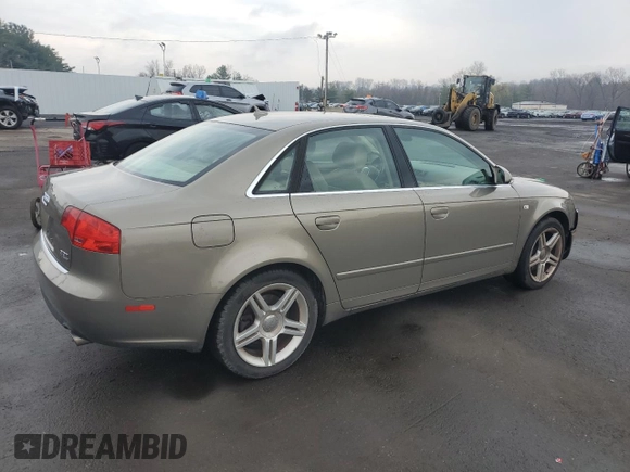 2007 Audi A4 2.0T with VIN WAUDF78E07A205165, listed as a Copart auction lot 53310825 with 162,259 mi miles and Salvage title. Bid and sale history available at DreamBid. Image 3.