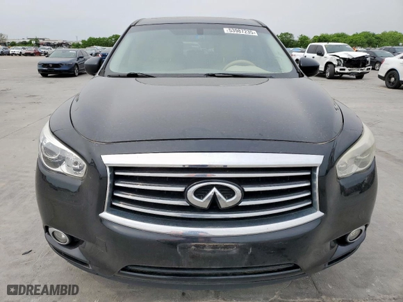 2013 Infiniti JX35 with VIN 5N1AL0MN1DC331509, listed as a Copart auction lot 53987235 with 206,443 mi miles and Clean Title. Bid and sale history available at carsss.com. Image 6.