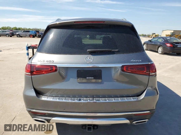 2020 Mercedes-Benz GLS 450 with VIN 4JGFF5KE6LA270035, listed as a Copart auction lot 47858464 with 43,862 mi miles and . Bid and sale history available at DreamBid. Image 6.