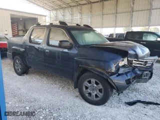 2012 Honda Ridgeline RT with VIN 5FPYK1F21CB458655, listed as a Copart auction lot 73167424 with 134,725 mi miles and Salvage Title. Bid and sale history available at carsss.com. Image 4.