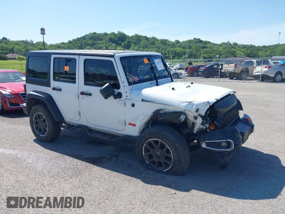 2013 Jeep Wrangler Unlimited Sport with VIN 1C4BJWDG4DL697208, listed as a IAAI auction lot 39507413 with 177,125 mi miles and . Bid and sale history available at DreamBid. Image 1.