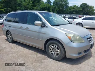 2006 Honda Odyssey EX z VIN 5FNRL38486B422535, wystawiony jako IAAI lot #42526072 z przebiegiem 213 734 mil mil oraz . Historia ofert i sprzedaży dostępna na DreamBid. Obrazek 1.