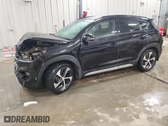 2017 Hyundai Tucson Value with VIN KM8J3CA24HU569897, listed as a Copart auction lot 86643104 with 116,913 mi miles and Salvage Title. Bid and sale history available at carsss.com. Image 1.