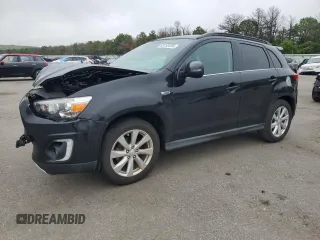2015 Mitsubishi Outlander GT with VIN 4A4AR4AW1FE038829, listed as a Copart auction lot 60753205 with 122,903 mi miles and Salvage title. Bid and sale history available at DreamBid. Image 1.