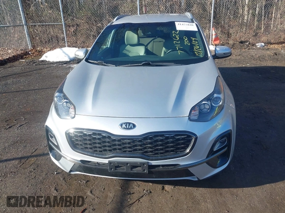 2020 Kia Sportage S with VIN KNDP6CAC2L7653058, listed as a IAAI auction lot 41477848 with 124,066 mi miles. Bid and sale history available at carsss.com. Image 12.