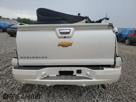 2013 Chevrolet Avalanche LTZ with VIN 3GNTKGE70DG107029, listed as a Copart auction lot 56947685 with Not provided miles and Salvage title. Bid and sale history available at DreamBid. Image 6.