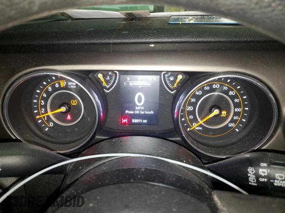2018 Jeep Wrangler Sport S with VIN 1C4GJXAG6JW179854, listed as a Copart auction lot 47454665 with 53,011 mi miles and Clean Title. Bid and sale history available at DreamBid. Image 9.
