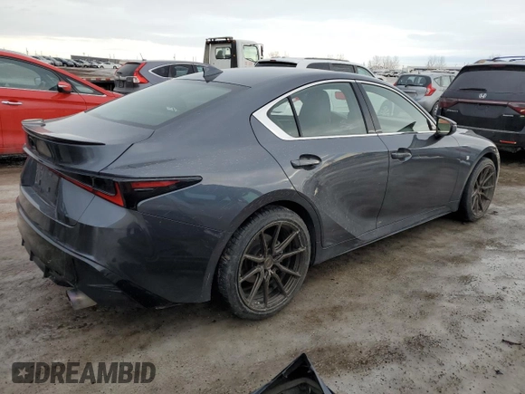 2022 Lexus IS 300 F Sport z VIN JTHG81F2XN5049348, wystawiony jako Copart lot #88201365 z przebiegiem 57 800 mil mil oraz Szkoda całkowita • Salvage title. Historia ofert i sprzedaży dostępna na DreamBid. Obrazek 3.