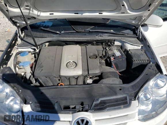 2008 Volkswagen Rabbit S with VIN WVWDB71K08W335787, listed as a Copart auction lot 80062754 with 145,248 mi miles and Salvage title. Bid and sale history available at DreamBid. Image 12.