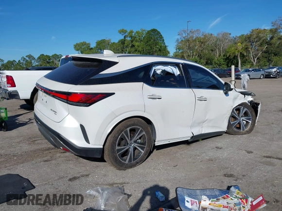 2024 Lexus RX 350h with VIN 2T2BBMCA9RC057830, listed as a IAAI auction lot 41423283 with 5,522 mi miles and . Bid and sale history available at DreamBid. Image 4.