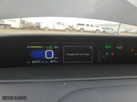 2020 Toyota Prius Prime LE with VIN JTDKARFP5L3142717, listed as a Copart auction lot 50379455 with 82,531 mi miles and Salvage Title. Bid and sale history available at carsss.com. Image 9.