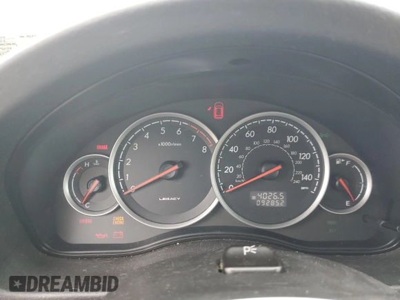 2007 Subaru Legacy Special with VIN 4S3BL616976203577, listed as a Copart auction lot 74677644 with 92,852 mi miles and Salvage title. Bid and sale history available at DreamBid. Image 9.