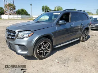 2017 Mercedes-Benz GLS 550 z VIN 4JGDF7DE6HA902037, wystawiony jako Copart lot #63227105 z przebiegiem 150 064 mil mil oraz Czysty tytuł • Clean title. Historia ofert i sprzedaży dostępna na DreamBid. Obrazek 1.
