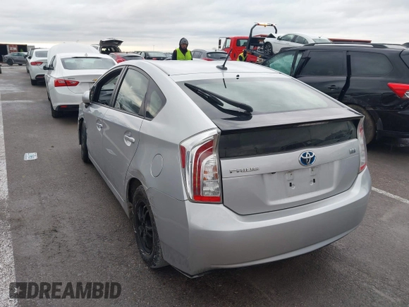 2013 Toyota Prius One with VIN JTDKN3DU6D5694369, listed as a IAAI auction lot 41486868 with 181,403 mi miles. Bid and sale history available at carsss.com. Image 3.