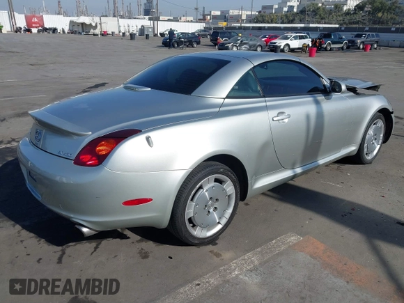 2003 Lexus SC 430 with VIN JTHFN48YX30040084, listed as a IAAI auction lot 41294421 with 121,240 mi miles and . Bid and sale history available at DreamBid. Image 4.