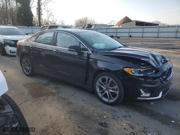 2020 Ford Fusion Hybrid Titanium with VIN 3FA6P0RU1LR139527, listed as a Copart auction lot 47348495 with 75,405 mi miles and Salvage Title. Bid and sale history available at carsss.com. Image 4.