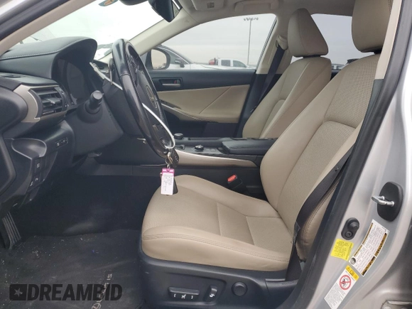 2017 Lexus IS with VIN JTHBA1D26H5041981, listed as a Copart auction lot 42762265 with 130,567 mi miles and Salvage Title. Bid and sale history available at carsss.com. Image 7.