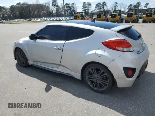 2016 Hyundai Veloster Turbo with VIN KMHTC6AE5GU252388, listed as a Copart auction lot 48964145 with 137,421 mi miles and Salvage Title. Bid and sale history available at carsss.com. Image 2.