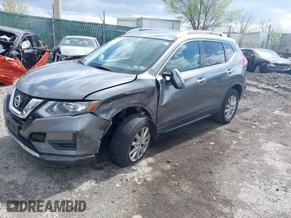 2017 Nissan Rogue SV with VIN KNMAT2MV8HP502707, listed as a IAAI auction lot 42038420 with 65,734 mi miles and . Bid and sale history available at carsss.com. Image 2.