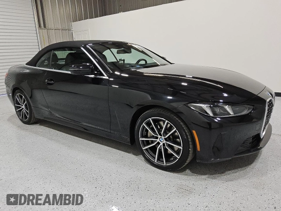 2025 BMW 4 Series 430i xDrive with VIN WBA53DB03SCT72075, listed as a Copart auction lot 55703825 with 13,894 mi miles and Clean Title. Bid and sale history available at carsss.com. Image 4.