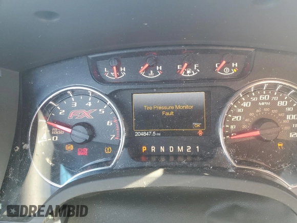 2012 Ford F-150 XL with VIN 1FTFW1ET0CFB06984, listed as a Copart auction lot 61338755 with 204,847 mi miles and Salvage title. Bid and sale history available at DreamBid. Image 9.