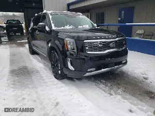 2021 Kia Telluride SX with VIN 5XYP54HC8MG128752, listed as a Copart auction lot 87823935 with 62,002 mi miles and Salvage Title. Bid and sale history available at carsss.com. Image 14.
