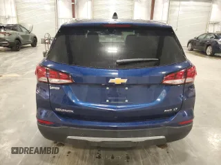 2022 Chevrolet Equinox LT with VIN 3GNAXUEV6NL189394, listed as a Copart auction lot 60070455 with 25,039 mi miles and Salvage title. Bid and sale history available at DreamBid. Image 6.