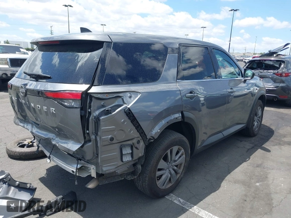 2024 Nissan Pathfinder S with VIN 5N1DR3AA3RC296378, listed as a IAAI auction lot 42249673 with 10,309 mi miles and . Bid and sale history available at DreamBid. Image 4.