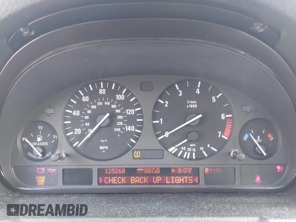 2005 BMW X5 3.0i with VIN 5UXFA135X5LY13404, listed as a IAAI auction lot 42158062 with 125,268 mi miles. Bid and sale history available at carsss.com. Image 7.
