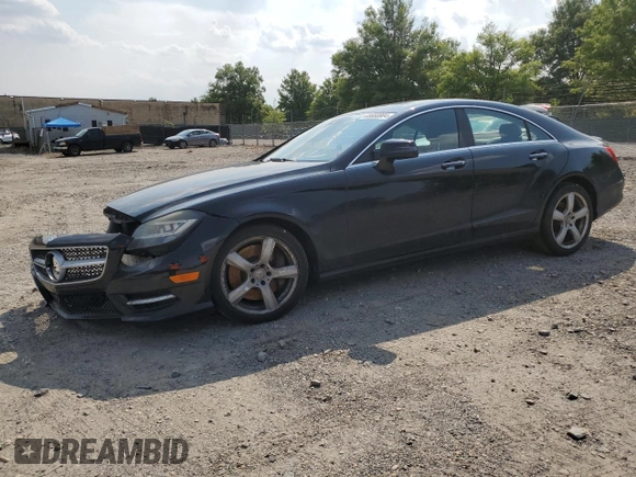 2014 Mercedes-Benz CLS-Class CLS 550 with VIN WDDLJ9BB0EA097687, listed as a Copart auction lot 65660904 with 119,404 mi miles and Salvage Title. Bid and sale history available at carsss.com. Image 1.