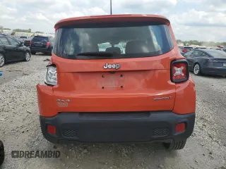 2015 Jeep Renegade Sport with VIN ZACCJBAT3FPC23361, listed as a Copart auction lot 62801114 with Not Provided miles and Salvage Title. Bid and sale history available at DreamBid. Image 6.