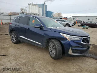 2020 Acura RDX w/Technology Pkg with VIN 5J8TC2H59LL007341, listed as a Copart auction lot 84537674 with 0 mi miles and Salvage Title. Bid and sale history available at carsss.com. Image 4.