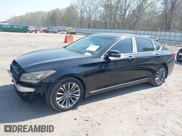 2015 Hyundai Genesis 3.8L with VIN KMHGN4JE7FU089628, listed as a IAAI auction lot 41909334 with 212,262 mi miles. Bid and sale history available at carsss.com. Image 18.