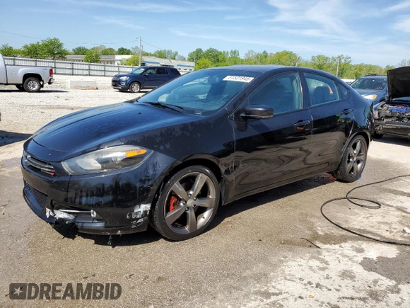 2016 Dodge Dart GT with VIN 1C3CDFEB2GD555795, listed as a Copart auction lot 51531945 with 216,703 mi miles and Salvage Title. Bid and sale history available at DreamBid. Image 1.