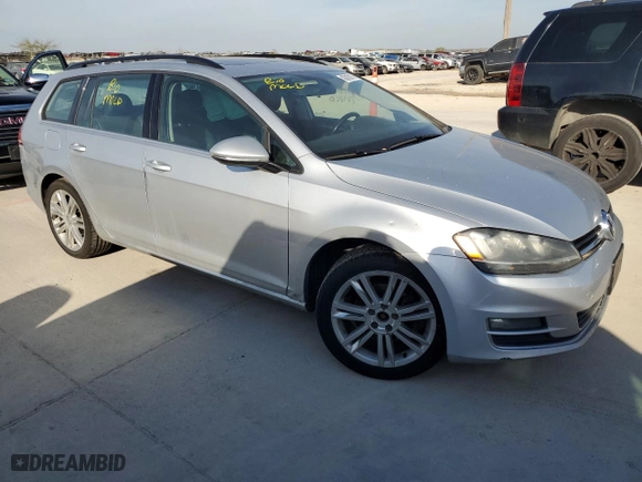 2015 Volkswagen Golf SportWagen TDI SE with VIN 3VWCA7AU9FM517112, listed as a Copart auction lot 43818013 with 156,075 mi miles. Bid and sale history available at carsss.com. Image 4.