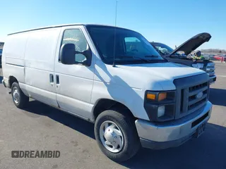 2012 Ford Econoline Cargo Commercial with VIN 1FTNE1EW7CDB34365, listed as a IAAI auction lot 41475570 with 278,883 mi miles. Bid and sale history available at carsss.com. Image 1.