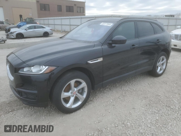 2018 Jaguar F-Pace 20d Premium with VIN SADCJ2FN7JA298071, listed as a Copart auction lot 82377644 with 118,698 mi miles and Clean Title. Bid and sale history available at DreamBid. Image 1.