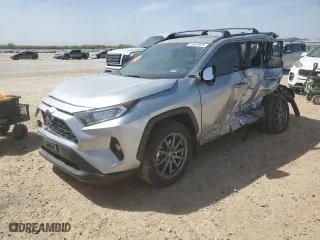 2021 Toyota RAV4 XLE Premium with VIN 2T3C1RFV3MC098588, listed as a Copart auction lot 49820925 with 0 mi miles and Salvage Title. Bid and sale history available at carsss.com. Image 1.
