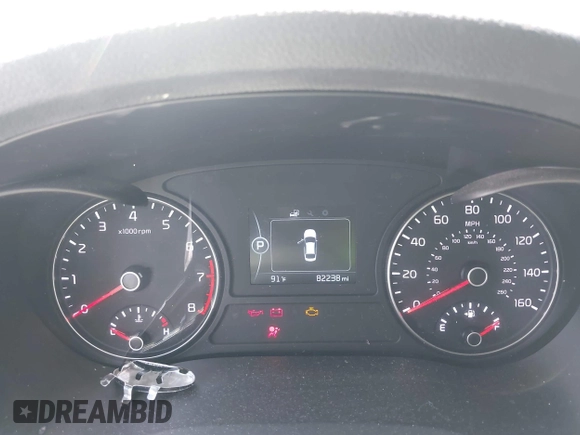 2016 Kia Optima LX with VIN 5XXGT4L37GG121295, listed as a IAAI auction lot 41922348 with 82,238 mi miles. Bid and sale history available at carsss.com. Image 16.