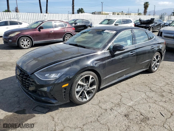 2023 Hyundai Sonata SEL Plus with VIN KMHL44J2XPA274413, listed as a Copart auction lot 47249855 with 44,117 mi miles and Salvage Title. Bid and sale history available at carsss.com. Image 1.