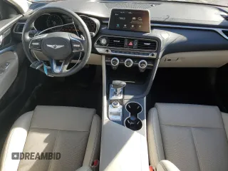 2021 Genesis G70 2.0T with VIN KMTG64LA9MU077040, listed as a Copart auction lot 88766635 with 31,718 mi miles and Salvage title. Bid and sale history available at DreamBid. Image 8.